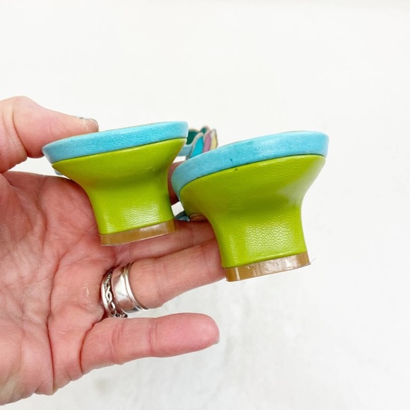 Moda Spana Heeled Flip Flop Toe Sandals 8.5 - Picture 5 of 7